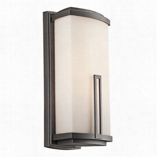 Kichler Lighting  49113avifl Leeds 2 Ligut Fluorescent Outdoor Wll Laantern