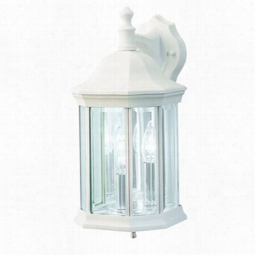 Kichler Lighting 9777wh Chesapeake 3 Sconce White Outdoor Wall Sonce