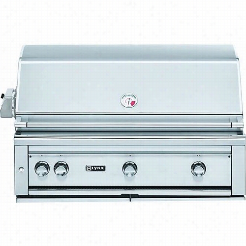 Lynx L42psr2ng Rpofessional 42"" Natural Gas Built In Grill With Prosear Burner And Rotisserie