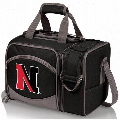 Picnic T Ime 508-23-175-824-0 Malibu Northeastern Nuiversity Huskies Digital Print Tote In Black