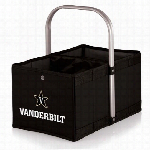 Picnic Time 546-00-179-584-0 Urban  Vanderbilt University Commodores Digital Print Basket In Black