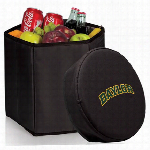 Picnic Time 596-00-179-92-0 Baylor University Bears Digital Stamp Obnog Cooler And Seat In Black