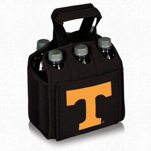 Picnic Time 608-00-179-554-0 U Of Tennessee Volunteers Digital Ptint Six Pack Cooler Tote In Black