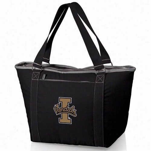 Picnic Time 619-00-175-964-0 Topanga  University Ofidaho Vandalsd Igital Print Cooler Tote In Black