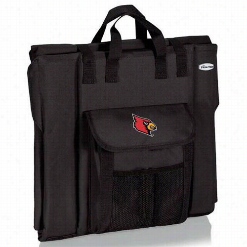 P Icnic Time 626-00-179-304-0 Stadium Univeristy Of Louisville Cardinals Digital Print Seat In Black