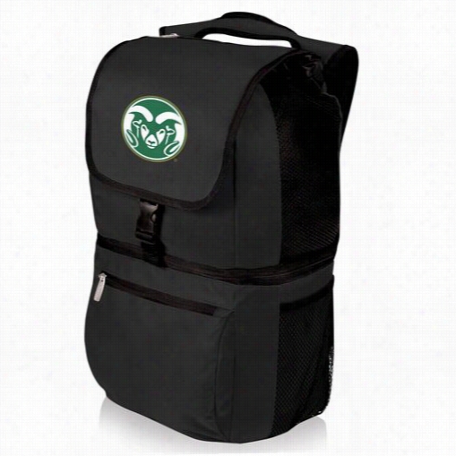 Picnic Time 634-00-176-134-0 Zuma Colrado State University Digital Print Bacpack In Black