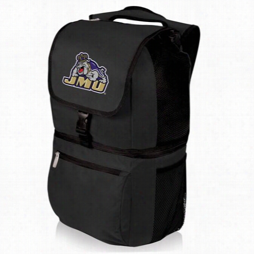 Picnic Time 634-00-175814-0 Zuma James Madison Univeersity Digitalprintb Ackpack In Black