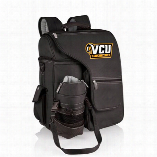 Picnic Time 641-00-175-954-0 Turismo Virginia Commowealth Univ. Rams Digital Print Backpack In Black