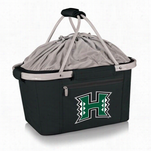 Picnic Time 645-00-175-204-0 Metro University Of Hawaii Warriorsdigtial Print Ba Sket In Black