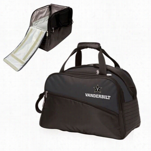 Picnic Time 671-00-175-584-0 Stratus Vanderbilt Univresity Commodores Digita L Print Duffel Bag In Black