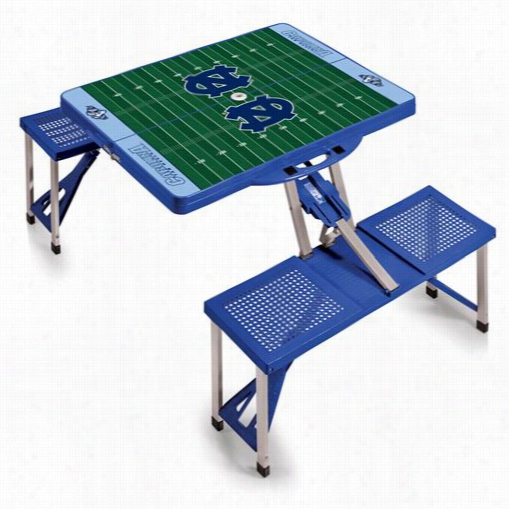 Picnic Time 811-00-139-415-0 University Of North Carolina Tar Heels Digital Print Picnic Sport Table In Blue