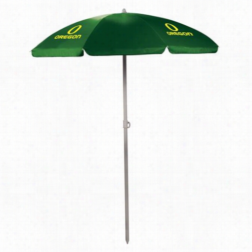 Picnic Time 822-00_121-474-0 University Of Oregon Ducks Digital Print Umbrella In Hunter Green
