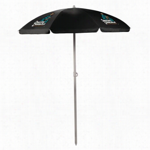 Picnic Time 822-00-179-734-0 Coatal Carolina  University Hcanticleers Digital Print Umbrella In Black