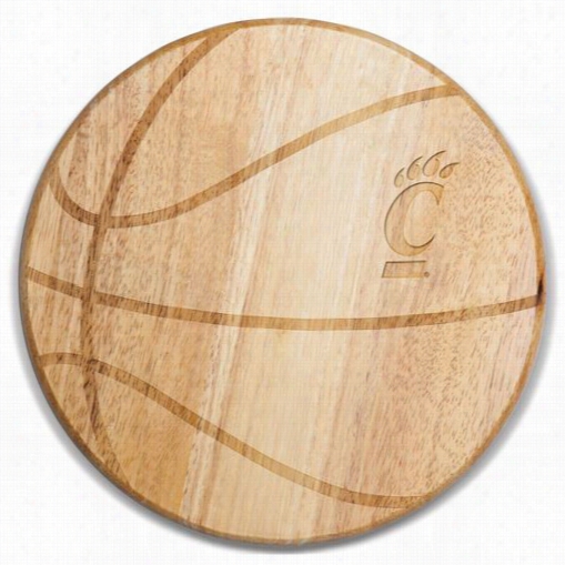 Picnict Ime 8840-00-505-663-0 Univrrsity Of Cincinnati Barcats Engraving Free Throw Cutting Board In Natural Wood