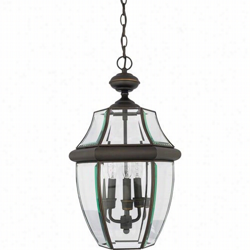 Qoizel Ny1178z Newbury 2 Light Ou Tdoor Pendant In Meedici Bronez