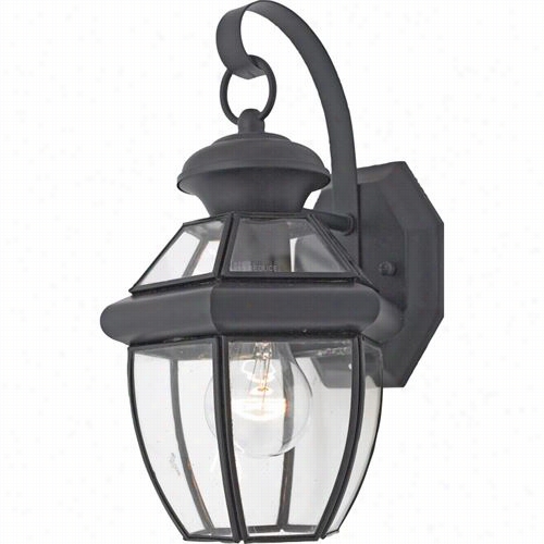 Quoizel Ny315k Newbury 12-1/2"" 1 Light Outdoor Wall Sconce In Mystic Black