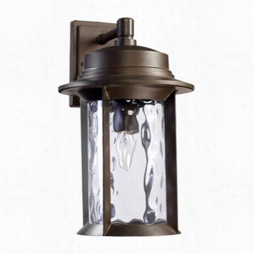 Quorum Internationaal 7246-9-86 Charter 15-1/2""h 1 Light Outdoor Wall Sconc In Oiled Bronze