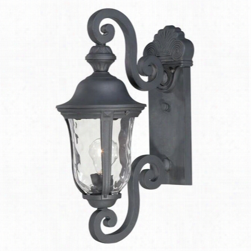 The Great Outdoos 8990-66 Ardmore 2012 19-3/4""h 1 Light Outdoor Wall Mount In Black