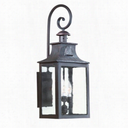 Troy Lighting Bcd9005obz Newton 3 Light Utdoor Wall Sconce In Old Bronze