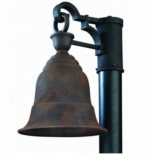 Troy Lighting Pf2364cr Liberty 15-1/2""h 1 Light Fluorescent Outdoor Post Liht In Cenntinial Rust