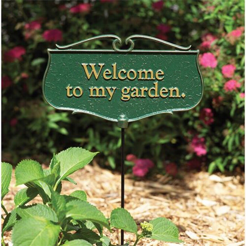 Whitehall 10042 "&quott;welcome To My Garden"" Garden Poem Sign