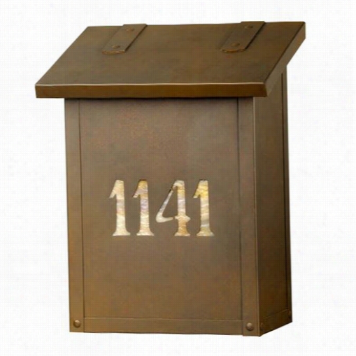 Amerca's Finest Mailboxes Af-1-hn-bz-hn Classic Vertical House Numbersm Ailbox In Architectural Bronze