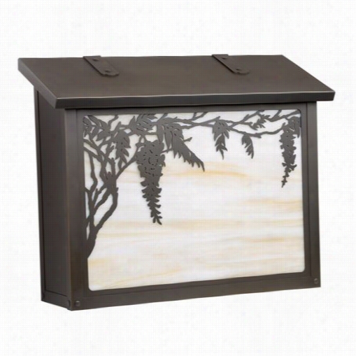 America's Finest Mailboxes Af-393-bz-hn Flowers Plants Largge Wisteria Mai1box