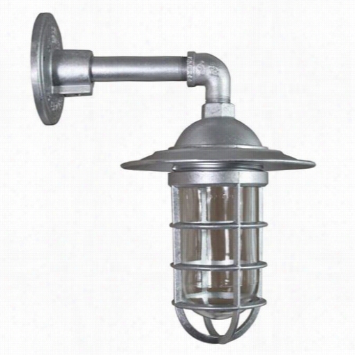 Anp Lighting Vtp100glclgupc-vts-e22-49 Hemingwway 8-1/2"" 1 Light Outdoor Aluminum Wall Sconce In Galvanized