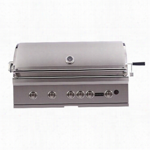 Coyote Csl42s-series 42"" Gas Grill In Stainless Steel With Led Lightts