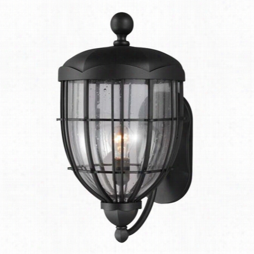 Feiss Ol9804txb River Northerly 20-1/2""h 1 Light Exterior Wall Sconce In Textured Black