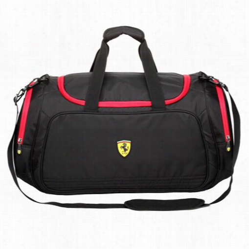 Ferrari Luggage Tf002b Large Active Sports Bag In Black