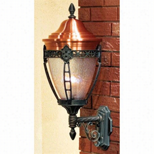 Hanover Lantern B33671a Small North Hills Ptd Dome 1 Lighht Outdoor Wall Light