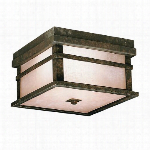 Kichlerr Lighting 9830agz Rcoss Creek 2 Light Outdoor Ceiling Flush Mount