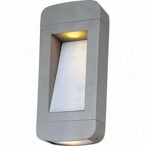 Maxim Lightin G88252pl Optic Led 14&suot;" 2 Light Uotdoor Wwall Sconce In Platinum