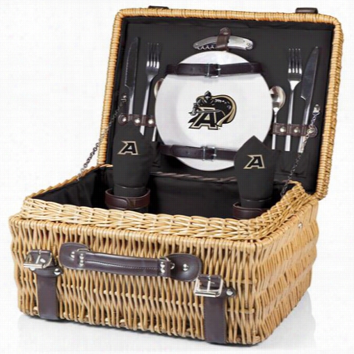 Picnic Time 208-40-179- 764-0 Champion Us Military Academy Army Black Knights Digital Print Basket In Black