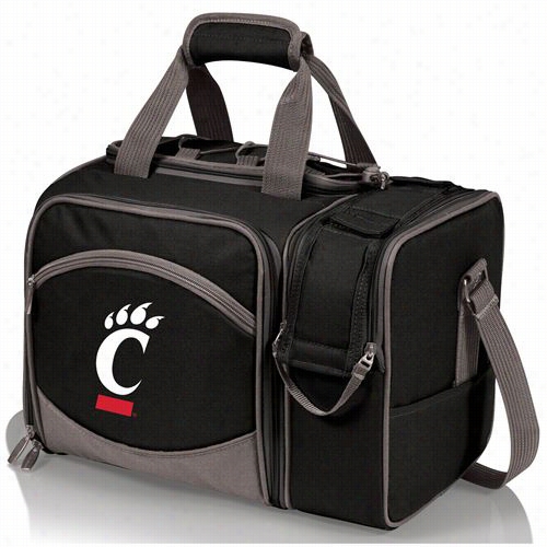 Picnic  Ttime 508-23-175-664-o Malibu University Of Cnicinnati Bearcats Divital Print Tote In Dark