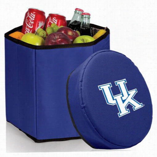 Picnic Time 596-00-138-264-0 University Of Kentucky Wildcats Digitl Stamp Bongo Cooler And Seat In Navy