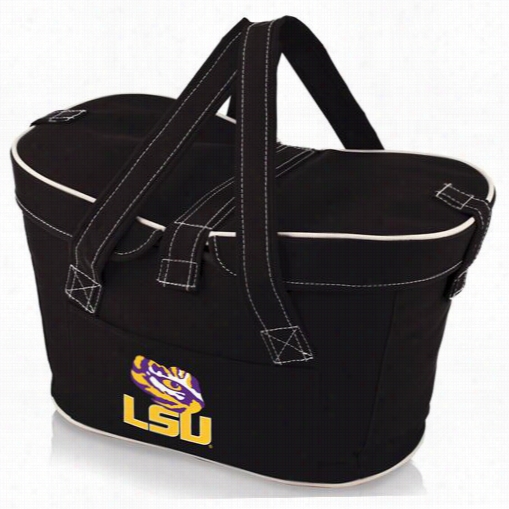 Picnic Time 599-00-179-294-0 Mercado Louisiana State University Tigers Digital Print Basket In Black