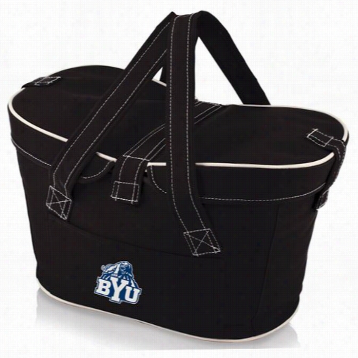 Picnic Time 599-00-179-714-0 Mercado Brigham Young University Cougars Digital Print Basket In Black