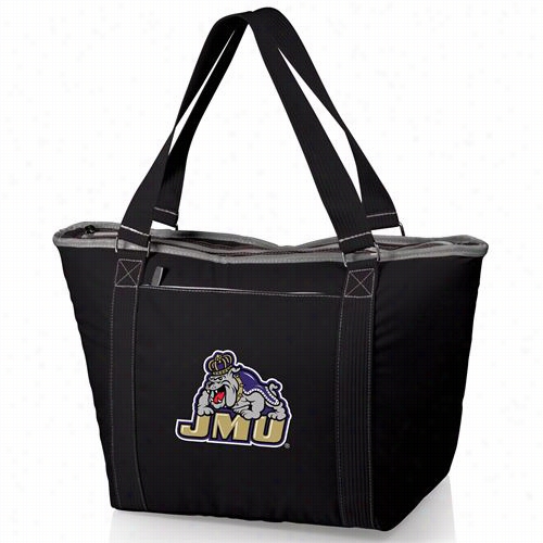 Picnic Time 619-00-175-814-0 Topanga James Madison U Dukes D Igital Impress Cooler Tote In Black