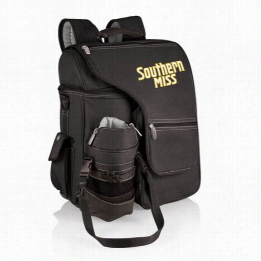 Picnic Time 641-00-175-744-0 Turismo Southern Miss Golden Eagles Digital Print Backpack Inblack