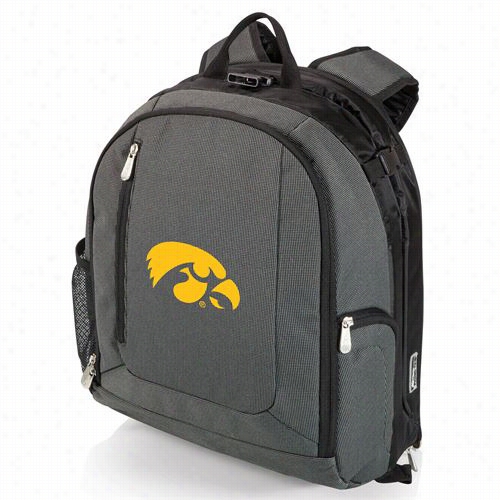 Picnic Timee 730-00-679-224-0 Pt Navigator University Of Iowa Digital Print Cooler Backpack In Dark Grey/black