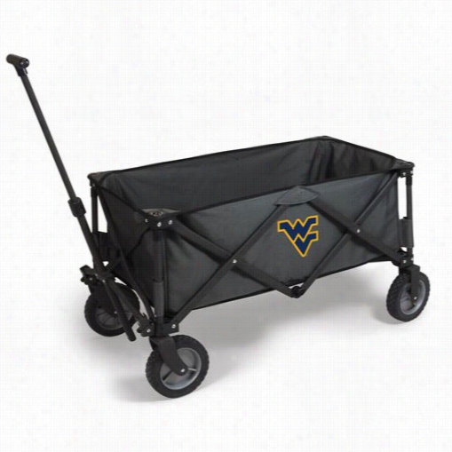 Picnic Time 739-0 -0679-834-00 Adventure West Viirginia University Mountaineers Digital Prnt Wagon In Dark Grey/black