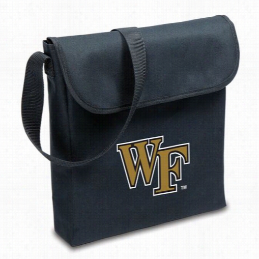 Picnic Time 774-00-175-614-0 V-grill Wake Forest Univ. Demon Deacons Digital Print Bbq Grill In Black