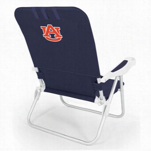 Picnic Time 790-00-138-044-0 Monaco Auburn University Tigers Digital Print Beach Seat Of Justice In Blue