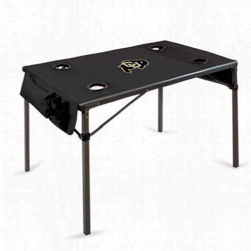 Picn Ic Time 799-00-179-124-0 Travel University Of Colorado Digital  Print Table In Black