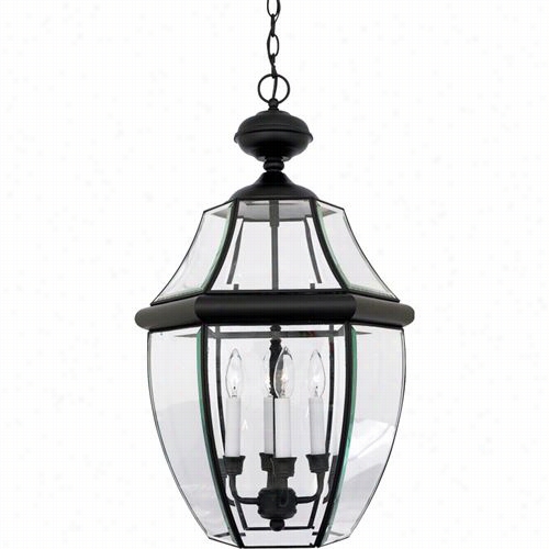 Quoizel Ny1180k Newbury 4 Light Outdoor Pendant In Mystic Black