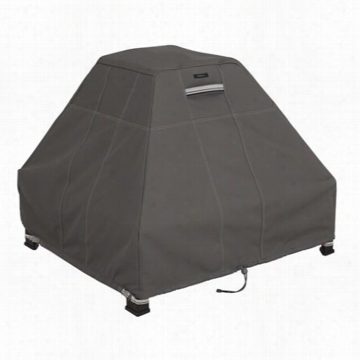 Classic Accessories 55-183-015101-ec Ravenna Standup Burning Fuel Pit Cover In Taupe