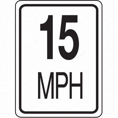 Eagl E One S18818 18q&uot;" 15 Mph Sign