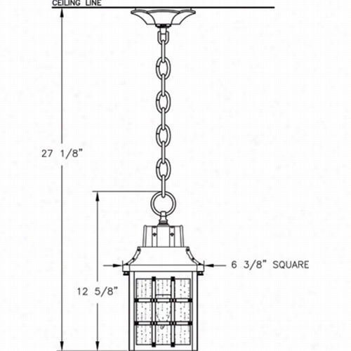 Hanover Lantern B8220 Small Revere 60w 1 Light Exterior Depend Ing Lantern